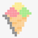 像素像素冰淇淋InPixelatedIcons图标png_新图网 https://ixintu.com Icecream Pixel Pixels 像素 冰淇淋