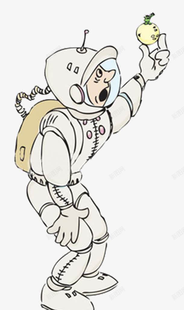宇航员太空人png免抠素材_新图网 https://ixintu.com 卡通 太空人 宇航 宇航员