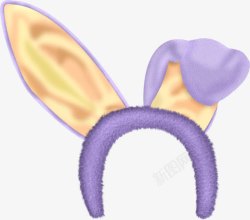 兔耳朵发卡素材