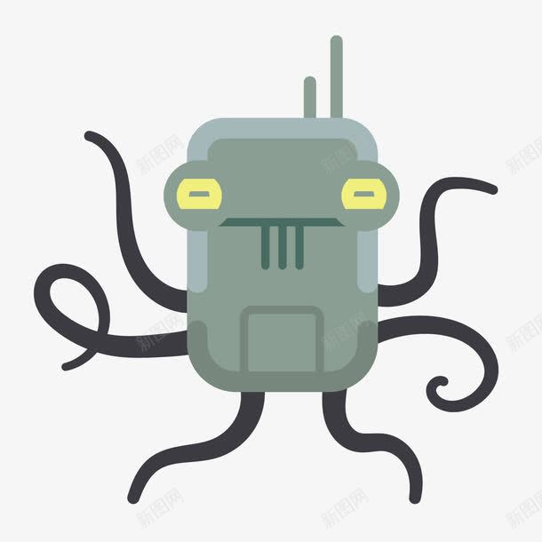 怪物机器人png免抠素材_新图网 https://ixintu.com 卡通 怪物 机器人
