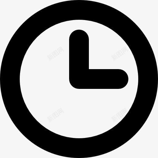 圆形时钟的轮廓图标png_新图网 https://ixintu.com 工具 工具和用具 挂钟 时钟 概述 钟表
