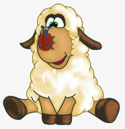 微笑的山羊可爱的小羊高清图片