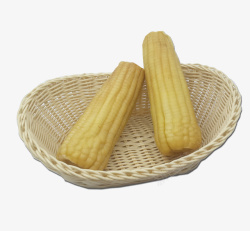 安徽特产白玉米棒子素材