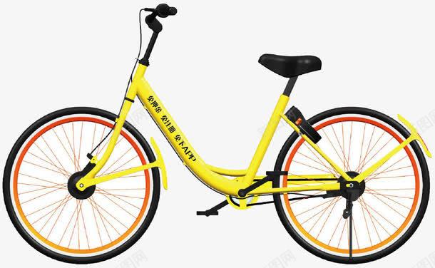 黄色的自行车png免抠素材_新图网 https://ixintu.com 手绘 日用 自行车 黄色
