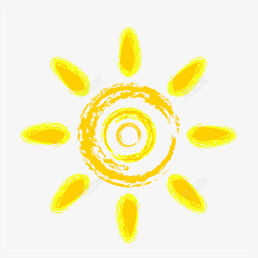 黄色卡通夏天太阳装饰图案png免抠素材_新图网 https://ixintu.com 免抠PNG 卡通 夏天 太阳 装饰图案 黄色