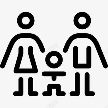 传统的家庭图标图标