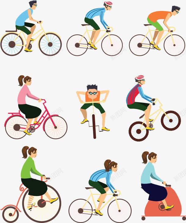 骑自行车png免抠素材_新图网 https://ixintu.com 运动员 骑自行车