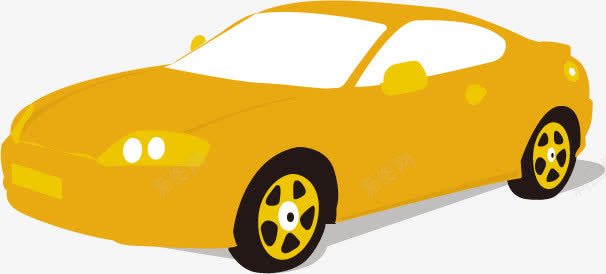 黄色车子图标图标