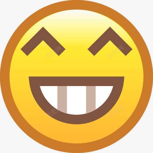 笑嘻嘻的图标png_新图网 https://ixintu.com 咧着嘴笑 感情 表情 表情符号