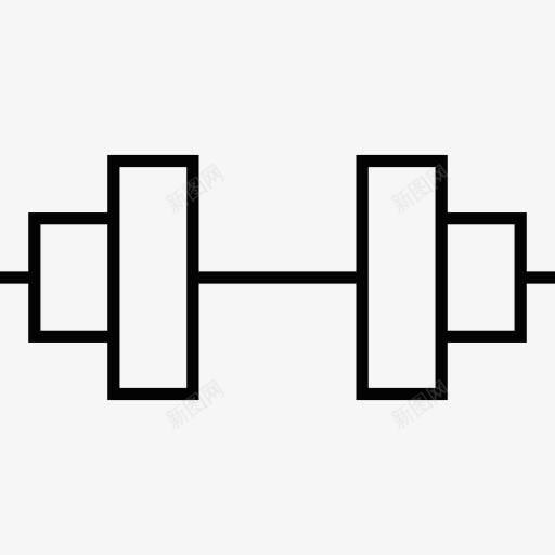 健身哑铃图标png_新图网 https://ixintu.com 体操 体育馆 哑铃 接口 运动 重量