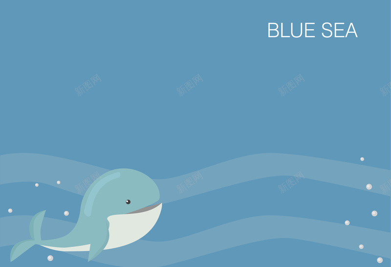 蓝色海洋可爱鲸鱼海洋生物海报背景矢量图ai设计背景_新图网 https://ixintu.com 卡通 可爱 开心 手绘 海报 海洋 海洋生物 矢量 童趣 素材 背景 蓝色 鲸鱼 矢量图