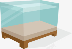 透明水缸矢量图素材