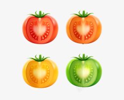 番茄的成熟过程素材