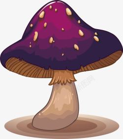 鲜菌类卡通蘑菇高清图片