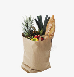 水果袋实物面包水果食品袋高清图片