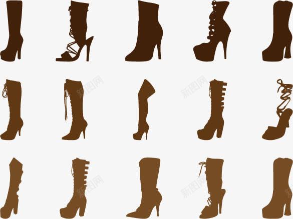 靴子png免抠素材_新图网 https://ixintu.com 增高鞋 女性鞋子 靴子 高跟鞋