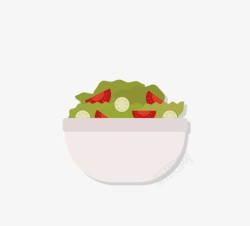 一碗水果蔬菜沙拉素材