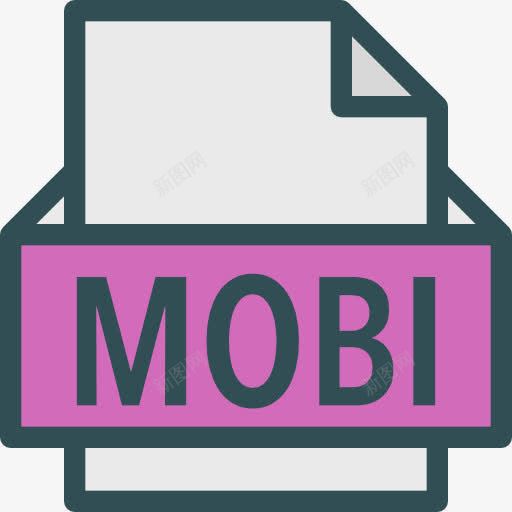 Mobi图标png_新图网 https://ixintu.com mobi 延伸 文件 文件和文件夹 格式 档案