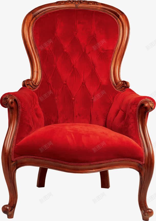 红色欧式风格真皮座椅png免抠素材_新图网 https://ixintu.com 座椅 欧式 真皮 红色 风格