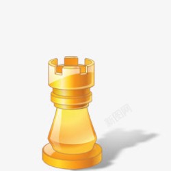 象棋车车黄色图标高清图片