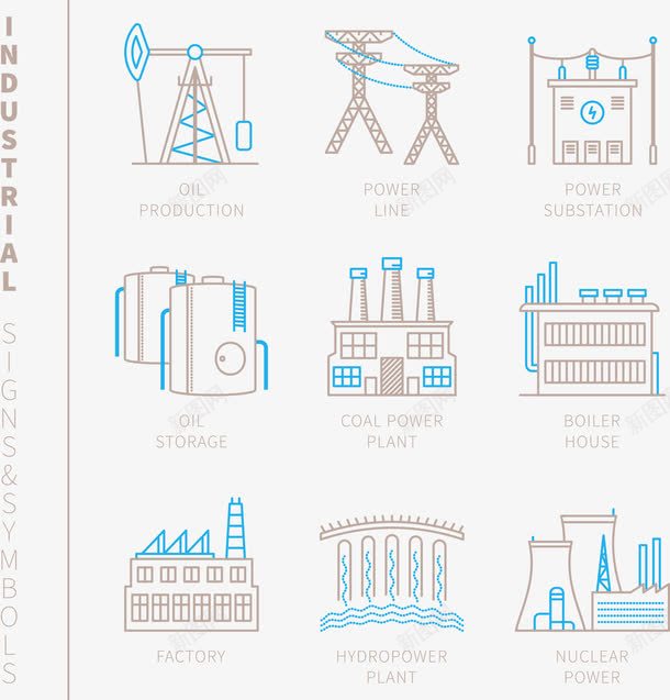 电线杆图标矢量图eps_新图网 https://ixintu.com 工业 电线杆图标 矢量图