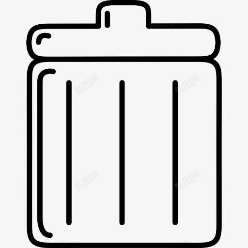 回收容器工具概述图标png_新图网 https://ixintu.com 中风的图标 回收 回收站 垃圾桶 容器 工具和器具 斌 概述 轮廓