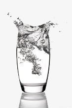 透明水杯泼水素材