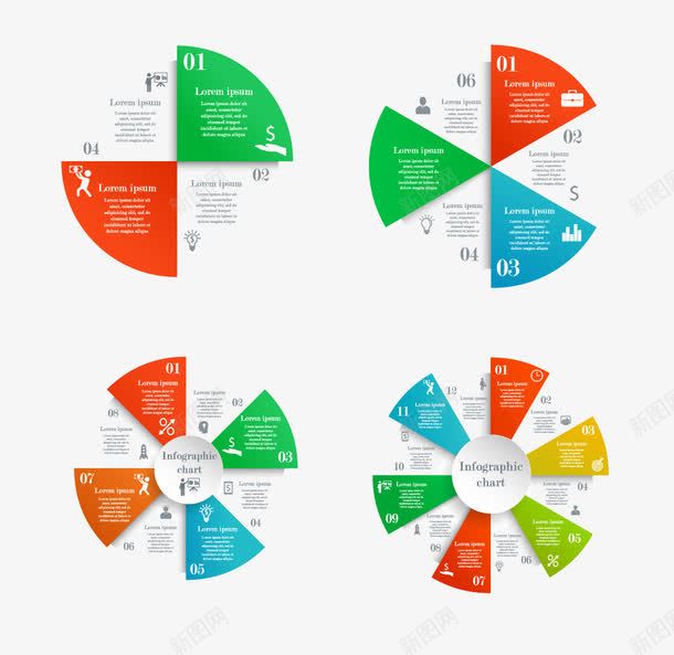 商务饼形图png免抠素材_新图网 https://ixintu.com 商务信息 矢量饼形图 绿色 饼形图