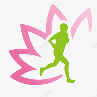 马拉松logo简约图标图标