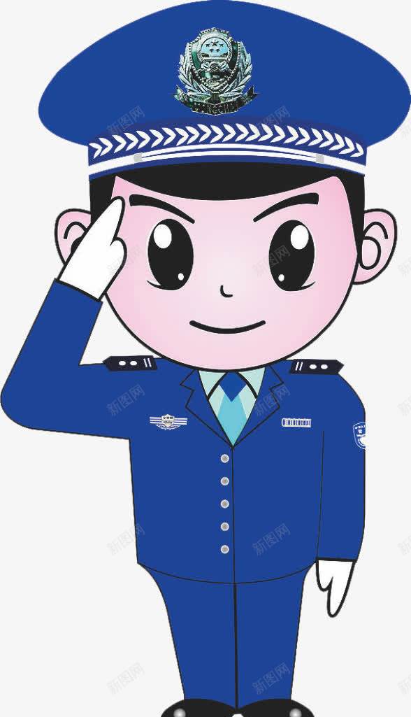 卡通警察人物png免抠素材_新图网 https://ixintu.com 人物 卡通 警察