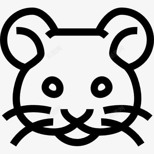 小鼠额叶动物头部轮廓图标png_新图网 https://ixintu.com 前面 动物 头 小鼠 概述 脸 轮廓 额