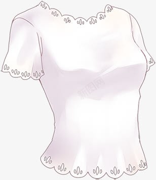 白色衣服png免抠素材_新图网 https://ixintu.com 上衣 女孩 白色 衣服