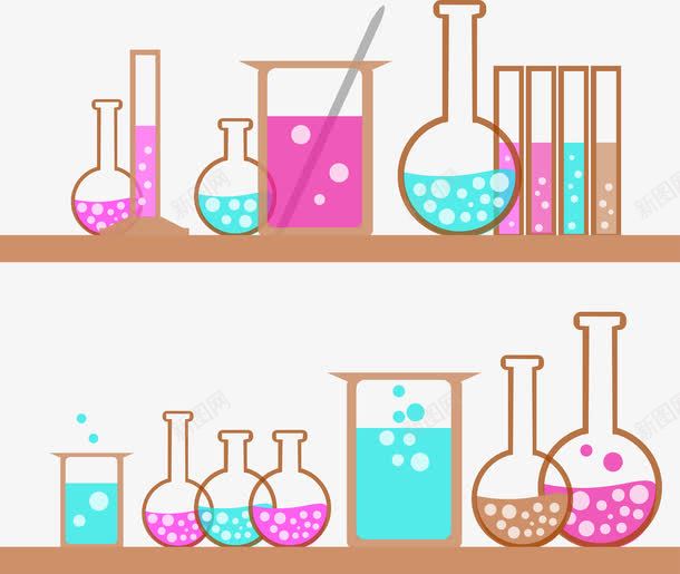 彩绘化学实验器皿png免抠素材_新图网 https://ixintu.com 化学 化学实验 医学器皿 器皿 彩绘 矢量图形 素材