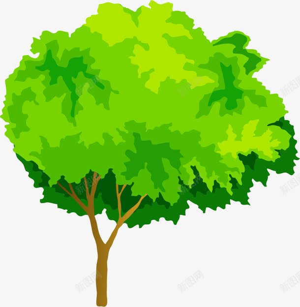 绿色水彩树木园林png免抠素材_新图网 https://ixintu.com 园林 树木 水彩 绿色