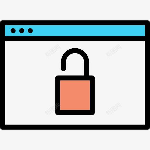 浏览器图标png_新图网 https://ixintu.com 互联网 多媒体 安全设置 挂锁 浏览器 计算