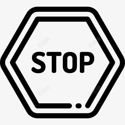 停止图标png_新图网 https://ixintu.com 交通标志 停止 停止信号 循环 迹象