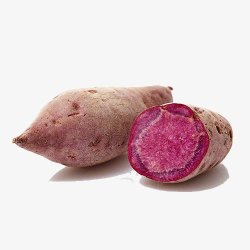 新鲜紫薯产品实物紫薯高清图片