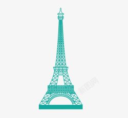 巴黎铁塔剪影素材