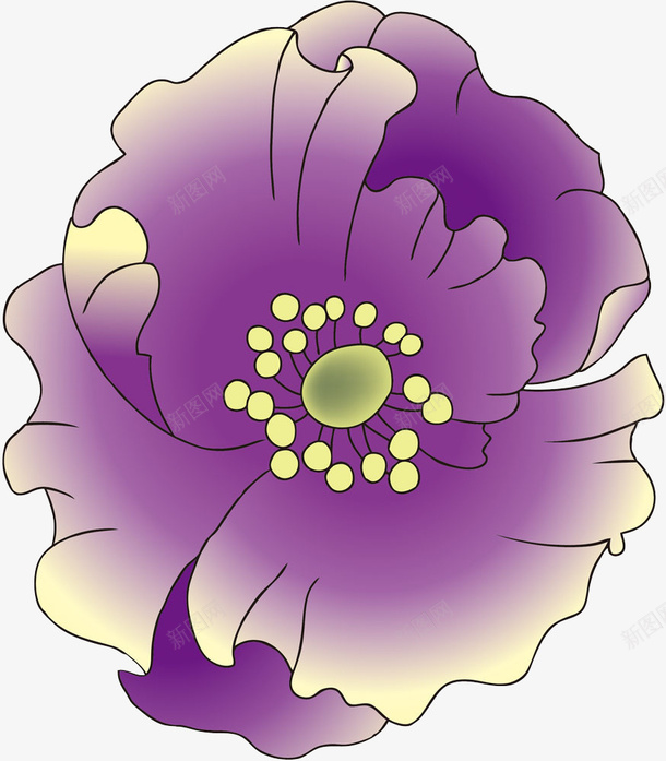 紫色梦幻花朵png免抠素材_新图网 https://ixintu.com 梦幻紫色 梦幻花朵 紫色花朵 花卉 花朵