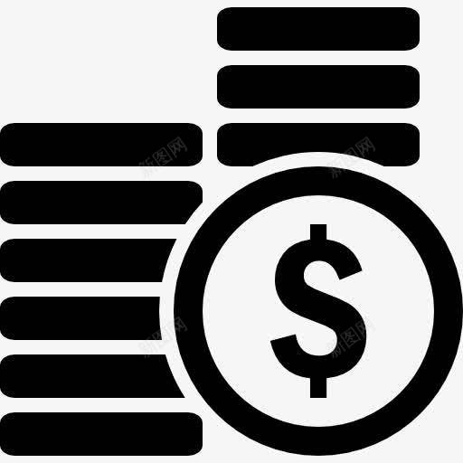 硬币堆钱图标png_新图网 https://ixintu.com 商业 商务 堆栈 堆积 接口 栈 硬币 货币