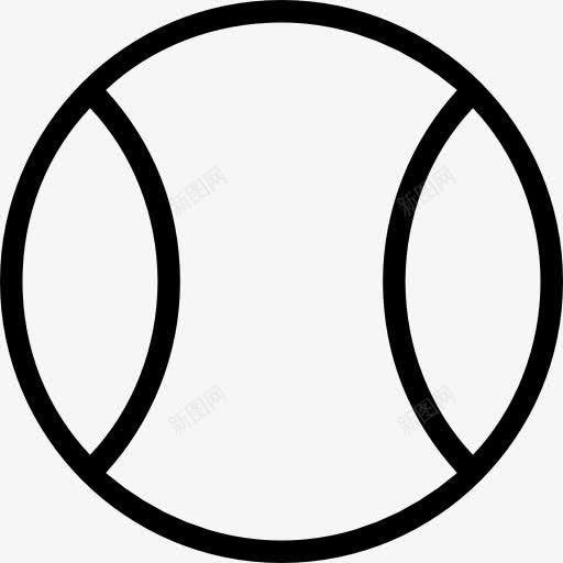 网球概述对象符号图标png_新图网 https://ixintu.com 中风 唧唧的运动行程 嬉戏 对象 球 符号 网球 轮廓 运动