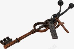 古代青铜钥匙素材