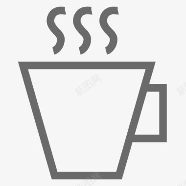 咖啡杯子FoodBeverageLineicons图标图标