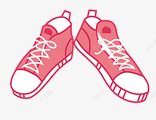 粉色帆布鞋子png免抠素材_新图网 https://ixintu.com 手绘 粉色 粉色帆布鞋子 粉色帆布鞋子PNG 鞋子