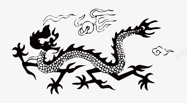 中国风龙图案08png免抠素材_新图网 https://ixintu.com 中国风 图案 纹样 龙