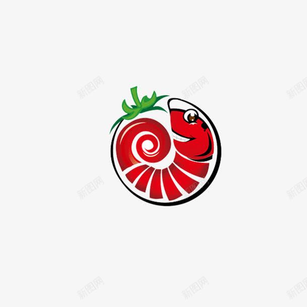 圆形虾logopng免抠素材_新图网 https://ixintu.com logo logo设计 卡通虾 底纹 海报设计