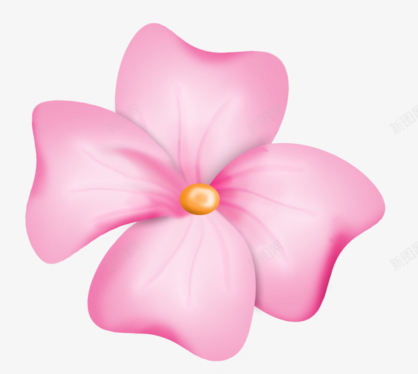 粉色可爱手绘小花朵png免抠素材_新图网 https://ixintu.com 可爱 粉色 花朵