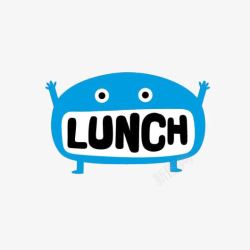 lunch午餐英文艺术字高清图片