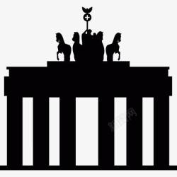 门拱勃兰登堡图标高清图片