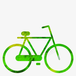 绿色环保自行车素材